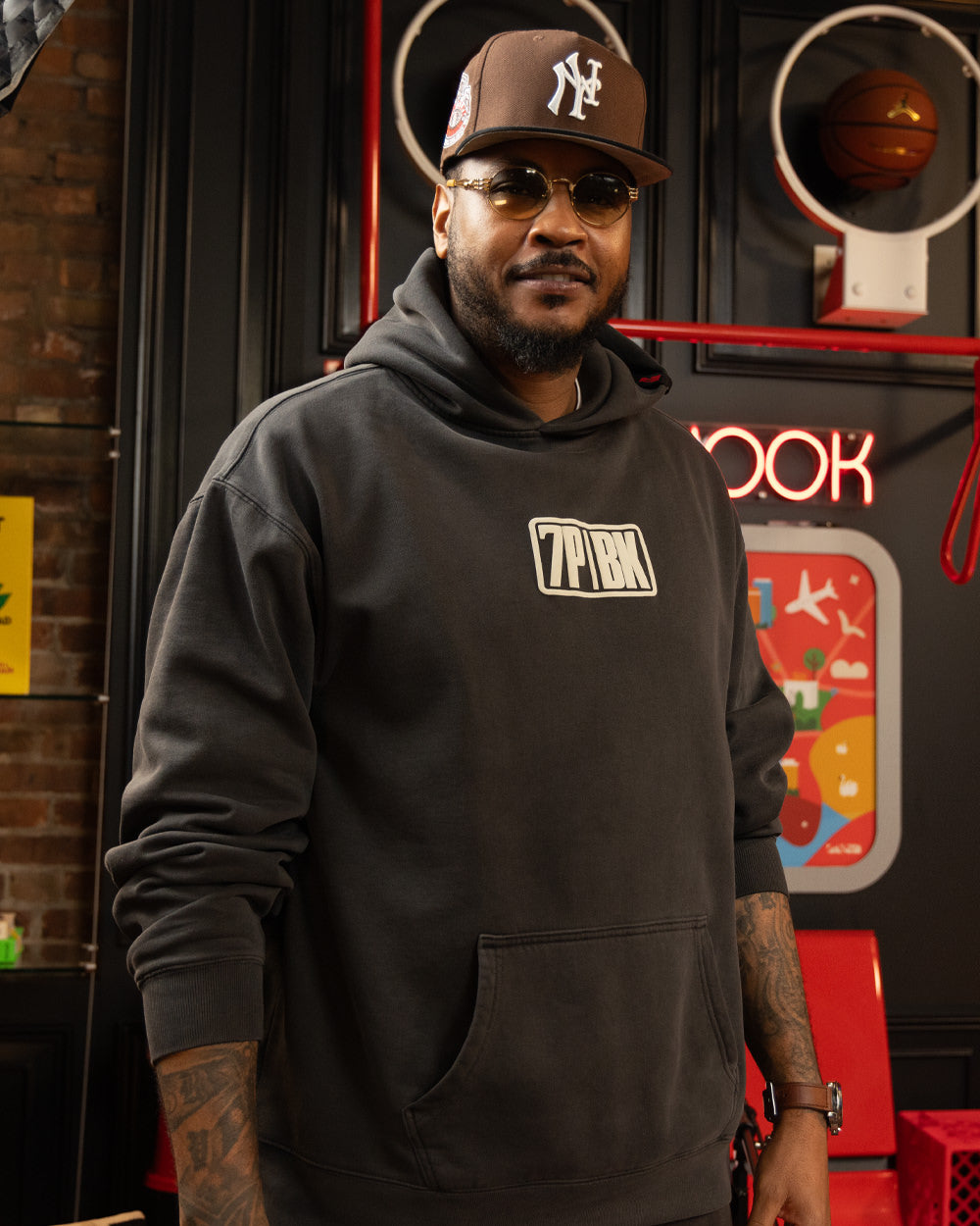 Classic Faded Black Hoodie