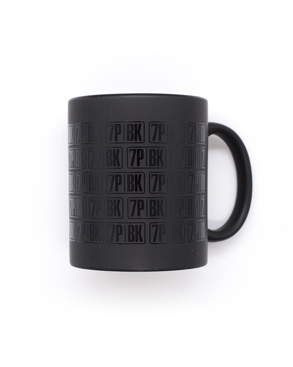 7PM Matte Black Mug